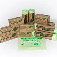 
30 Gallon 20 Micron PLA Biodegradable Bag for Trash and Garbage with Custom Printed 