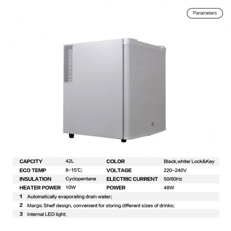Smad Absorption Freerzer Frezzer Low Voltage Hotel Mini Bar Refrigerator