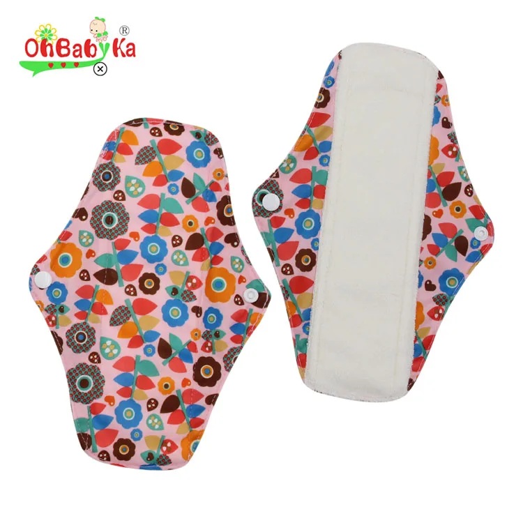Ohbabyka Cloth Menstrual Pads For Ladies Reusable Sanitary Napkins