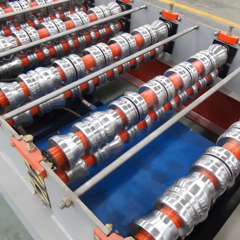 
Galvanized Glaze Steel Tile Roof Sheet Roll Forming Machine 