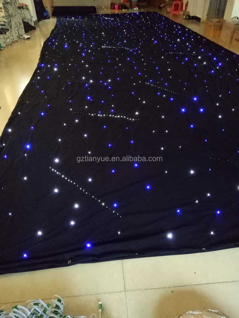 led curtains for stage backdrops Nice night event twinkle light curtain led star curtain