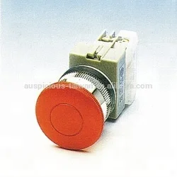 22mm, 25mm, 30mm Mushroom Head Momentary Push Button Switch (AEPB)