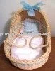 
willow baby basket 