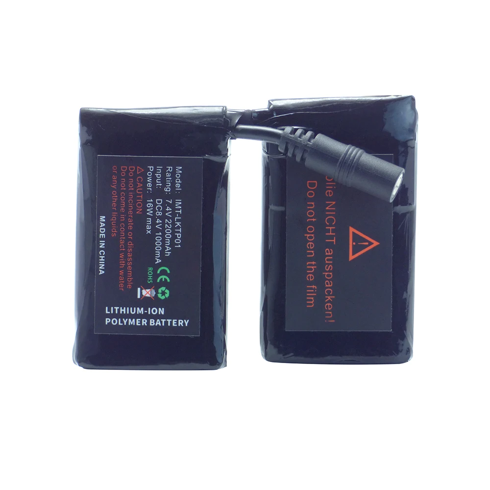 
Rechargeable Polymer lithium ion battery 7.4v 1800mah for heated gloves 