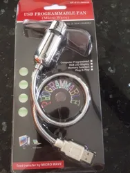 Flexible USB Message Fan RGB Multicolor Software Programmable  LED Fan OEM Customized logo for PC computer Laptop