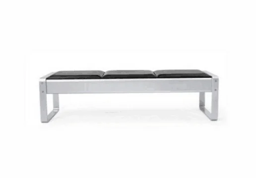 Top Seller Metal Airport Public Bench Seat With Soft Seat Cushion
