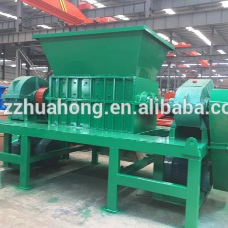 double shaft new plastic/wood/ metal/paper scrap steel cutting shredder machine price for sale