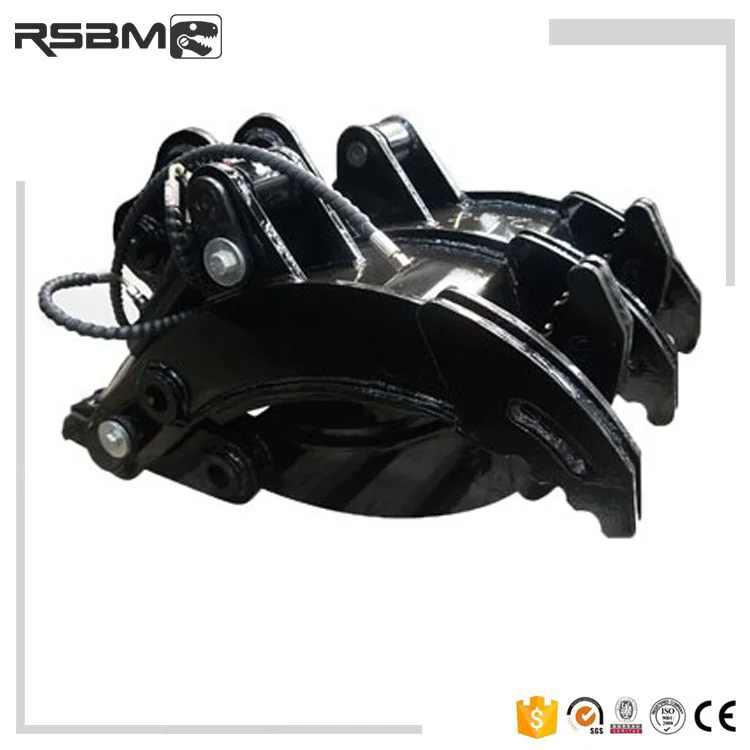 RSBM экскаватор лог грейфер TB138FR Гидравлический Грейфер для зажима бревен