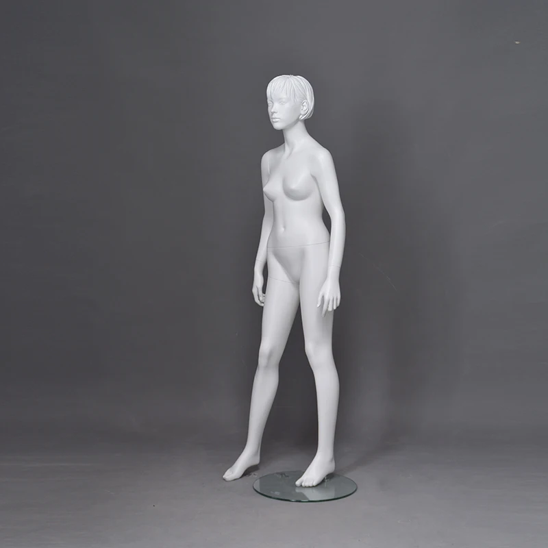 Full body realistic face size shop decorative used female teen child teenage girl mannequin
