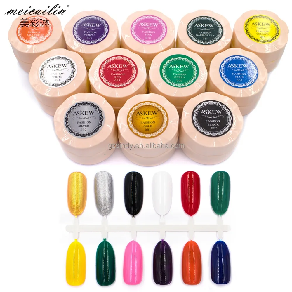 8ml Nail Painting Gel Polish Lacquer 12 Colors UV Gel Manicure DIY Nail Art Tips Design Gel Varnish