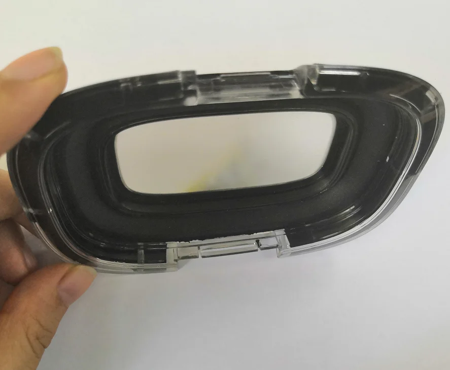 High quality OEM LSR silicone rubber injection molding overmolding with clear plastic