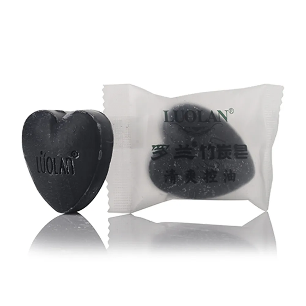 
Bamboo Charcoal Soap Heart Shaped Small Guest Soap 