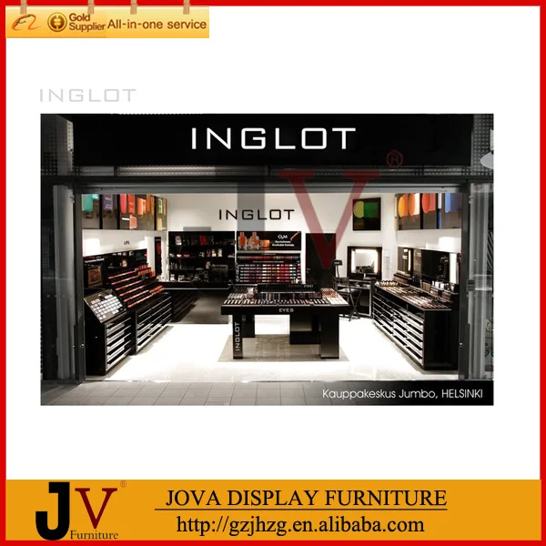 восхитительный черный современных розничных мебельный магазин для косметики
