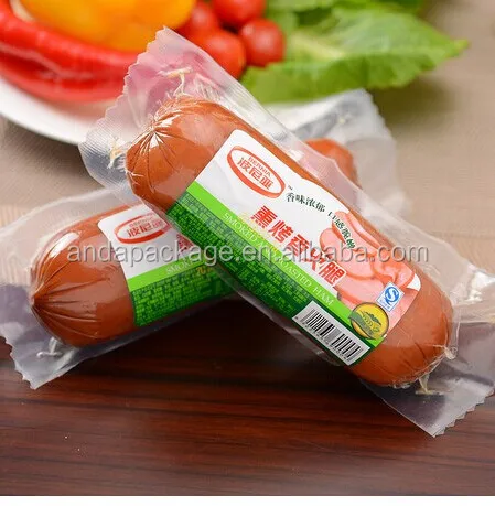 sausage food vacuum plastic packaging films