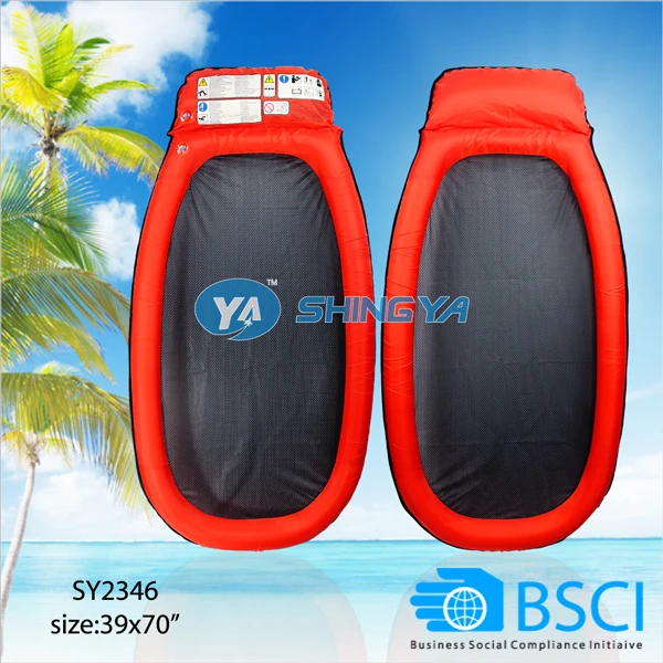 BSCI PVC custom inflatable water floating air mattress