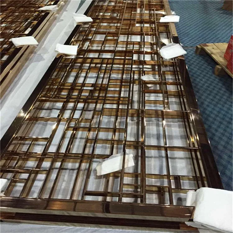 
Foshan factory custom design and size stainless steel vertical grill for interior decoration 