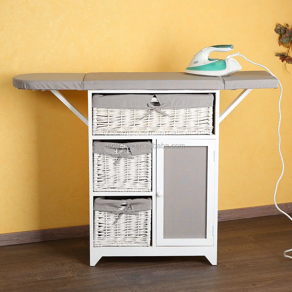 
Folding Wicker Furniture Top Grade Cabinet With Ironing Board  (60569559275)