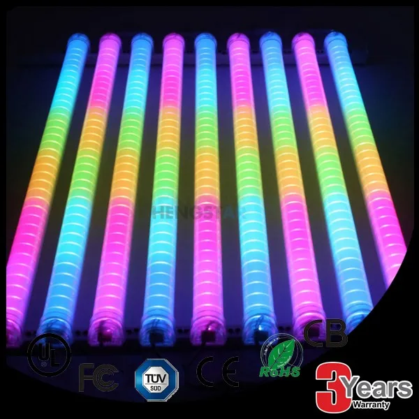 
Outdoor Rail guarding 24V Dc D4535 Rgb 48Smd 5050 6 Pixel IC Dmx Wireless Led Hurdle Digital Tube Pipe Lights 