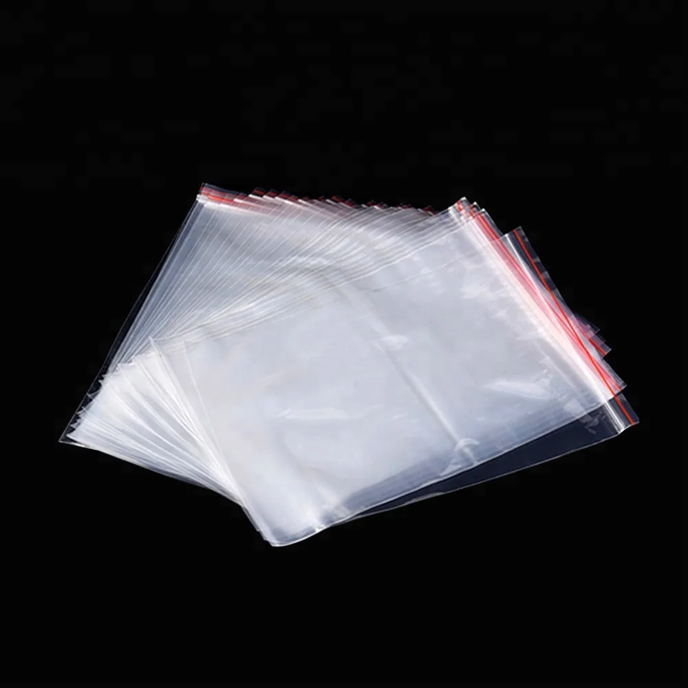 Clear LDPE ziplock bag 4 mil poly bag