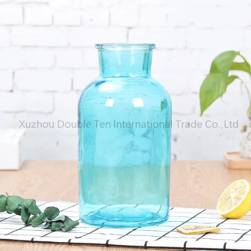 
Florero De Vidrio Home Decoration Christmas Popular Color Replacement Transparent Cylinder Glass Vase 