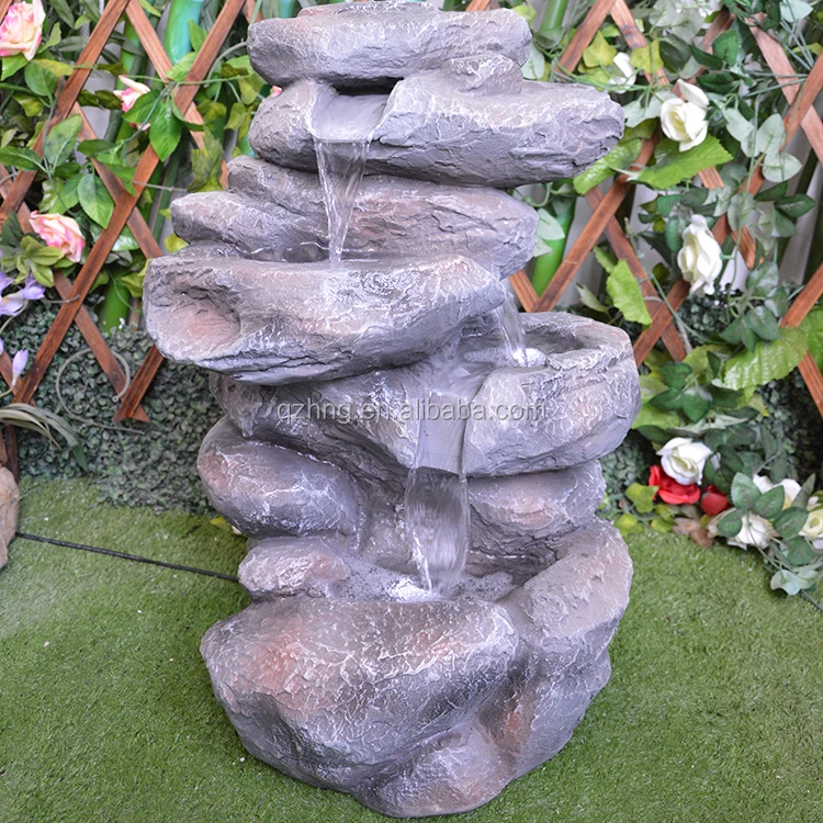 Outdoor modern fountain Nature Design Large Artificial Rock Water Fountain Stone Garden Products