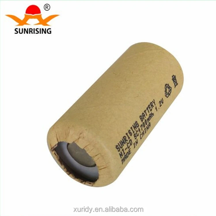 Deep cycle battery Sc 1700mah Ni-cd 1.2v Rechargeable Nicd Battery