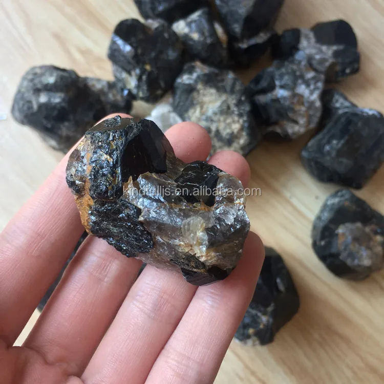 Natural Black Tourmaline Rough Stone Price Crystal Mineral Ore For Sale
