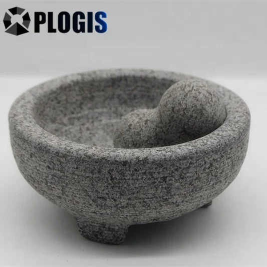 wholesale Large Granite marble stone  Mortar And Pestle set big Size 20*9 cm 15cm 2 cup