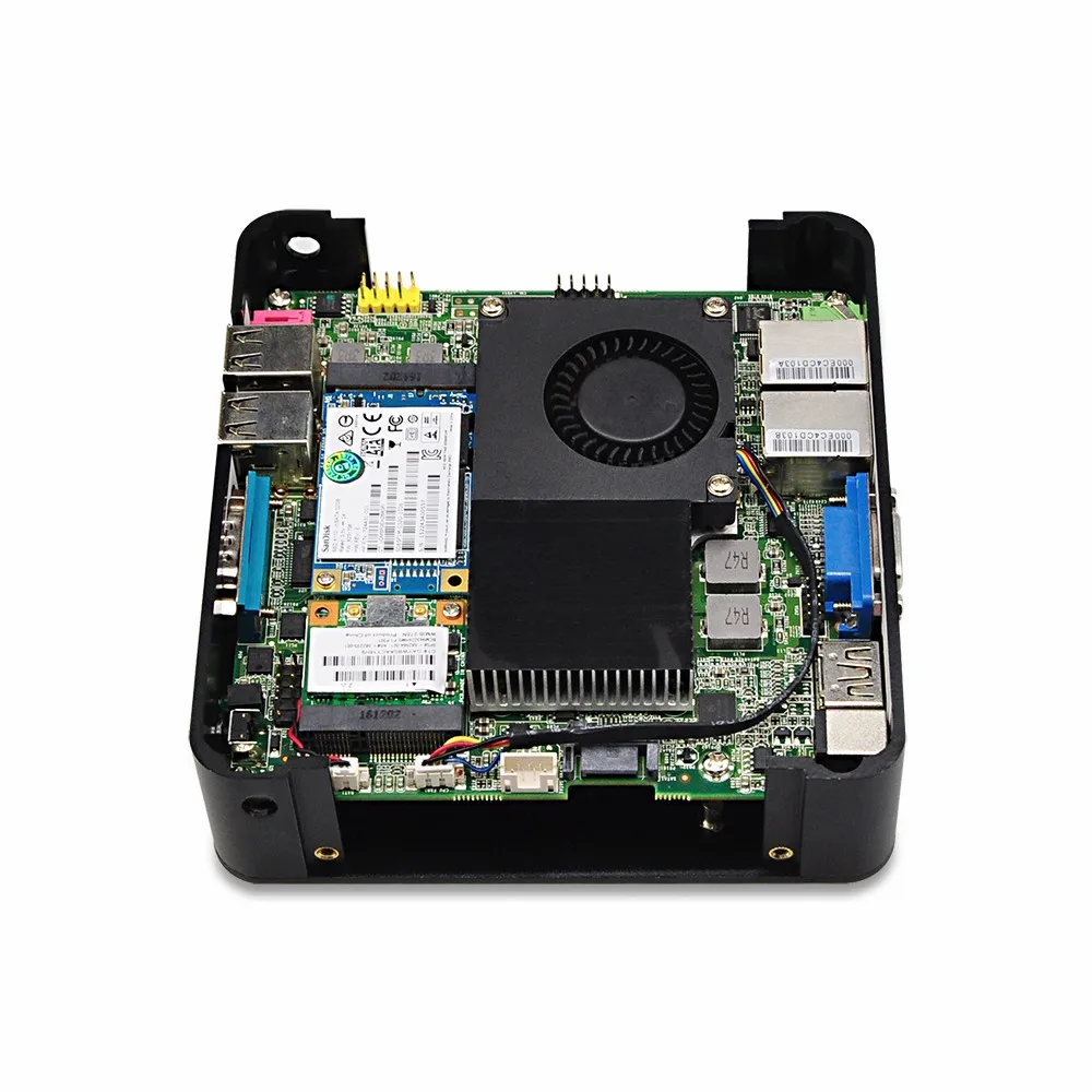  Компактные мини-компьютеры Qotom 2 LAN 1007u DDR3 ram Win XP win 8 10 12