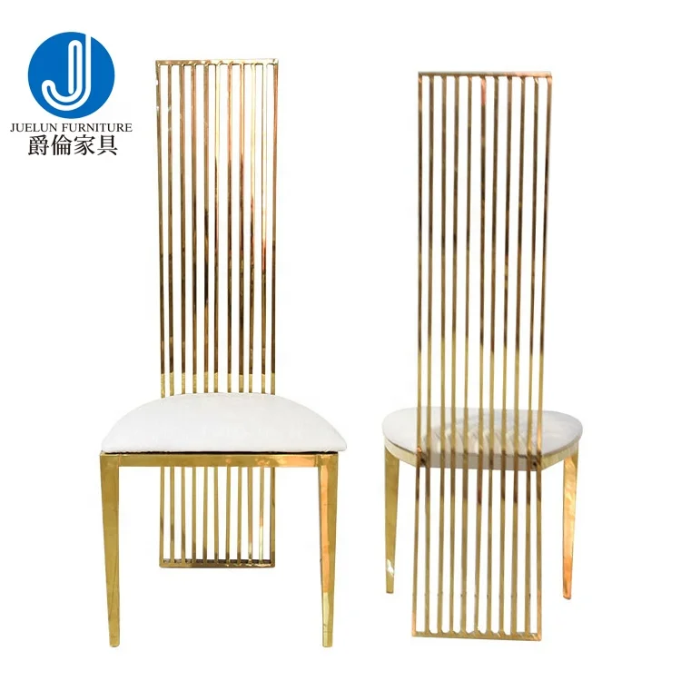 2023 Hot Popular Style Wedding Decoration Luxury Senior Sense Gold Stainless Steel Chair