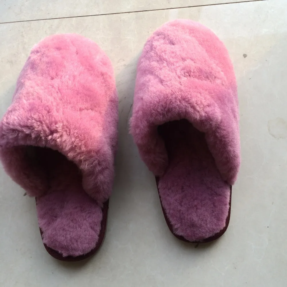 Genuine Leather Australia Double Face Sheepskin Fur Slipper