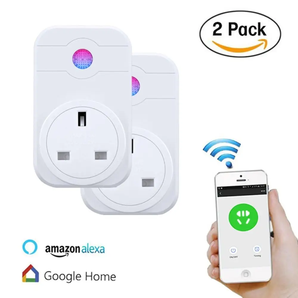 Tuya app wireless outlet smart Wifi socket for Alexa energy monitor smart plug