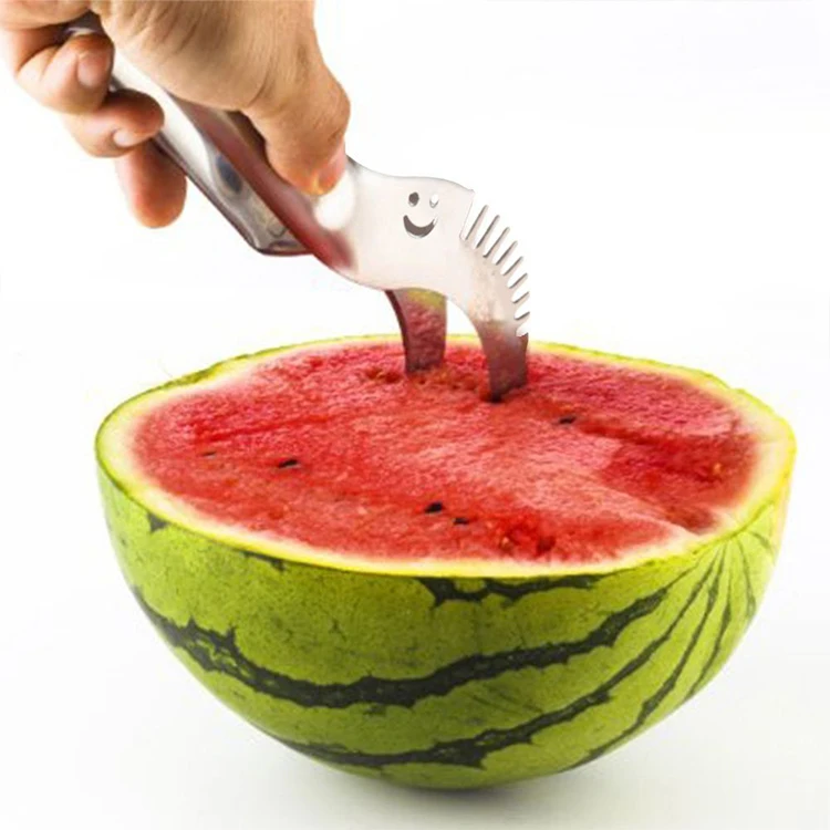 Watermelon Slicer Knife Genietti Cutter Corer Server Scoop Stainless Tool