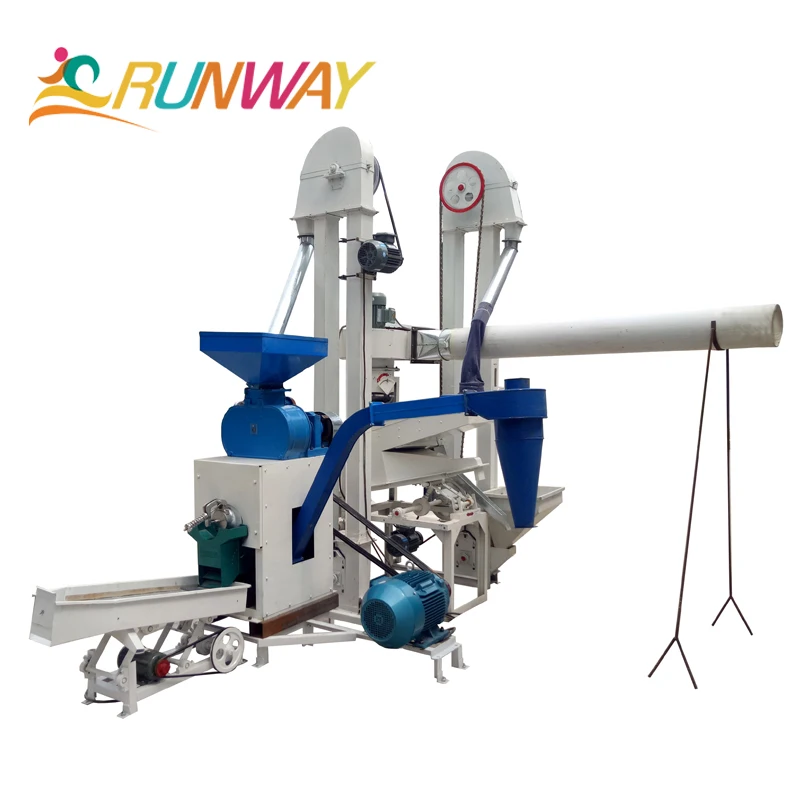 Mini combined rice milling machine huller and polisher automatic