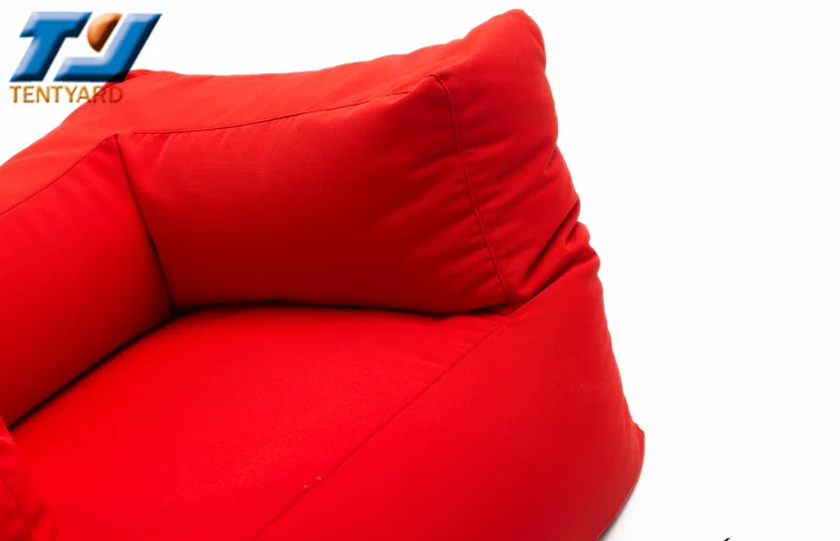 Red modern adults gaming commercial living room custom printed bean bag chairs