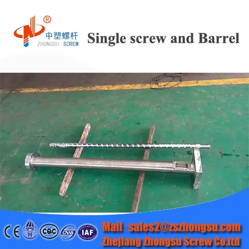 Extruder screw barrel zhoushan for starch plastic pet film extrusion