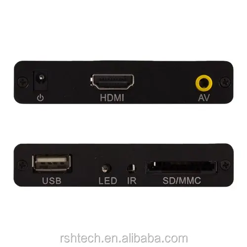 Full HD 1080P movie box TV, USB / SD card auto play ad player