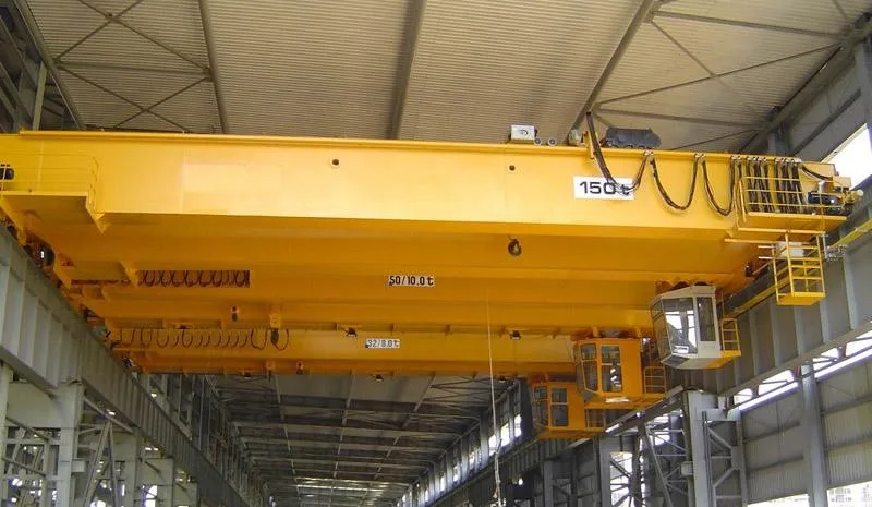 European Standard Double Girder Overhead Crane With Trolley Hoist and Open Winch Hoist