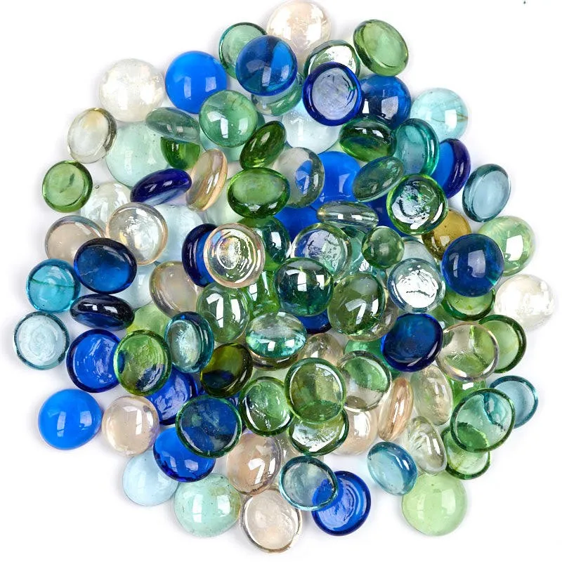 10LB Colorful Glass Pebbles Stones For Glass Vase Fillers