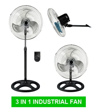 18 inch 3 in 1 shape chang industrial stand fans