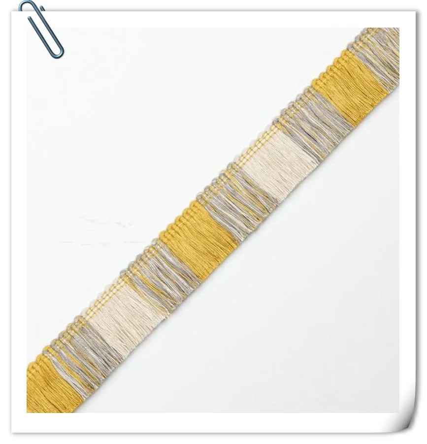 Decorative Rayon Brush Trim Fringe Used For Pillow Fringe