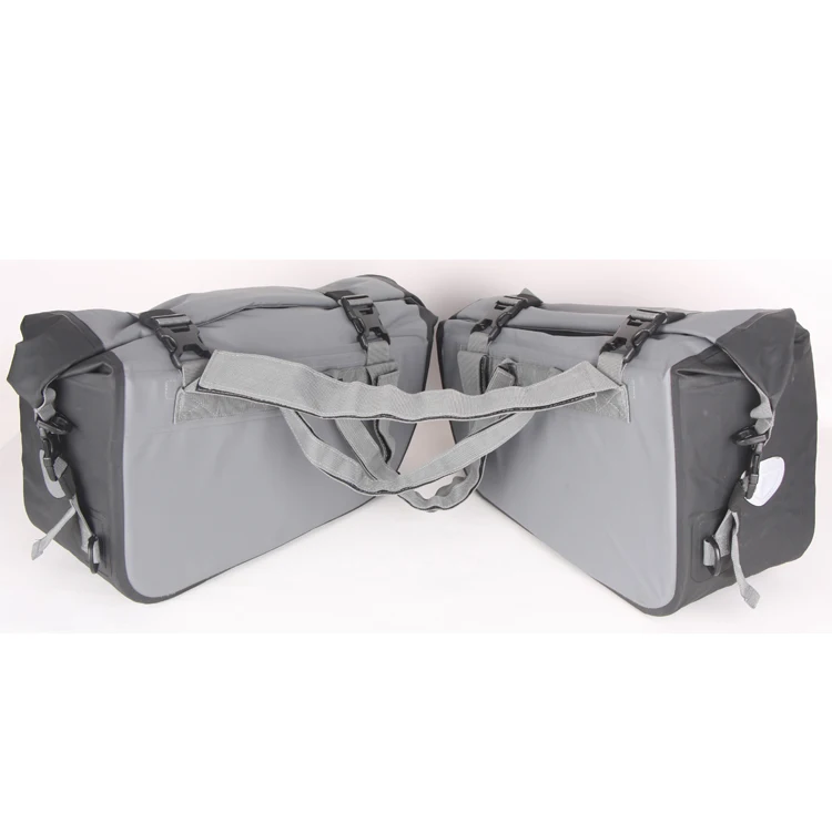 2019 Trending Grey Custom side bag motor cycle, Waterproof side bag moto