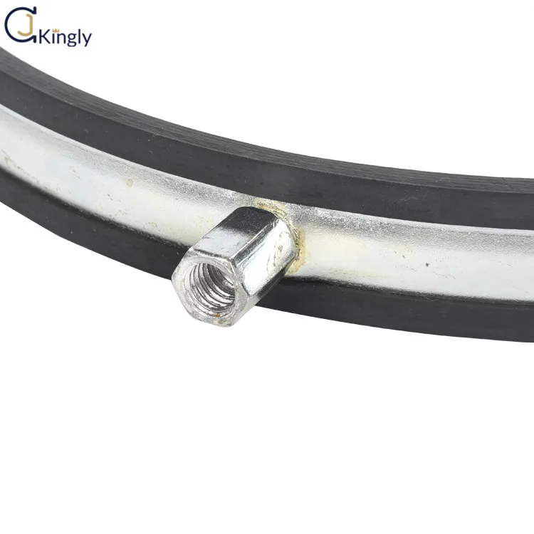 12 inch M16 M20 Nut galvanized steel extra wide ducting hose clamps,suspension clamp for air duct