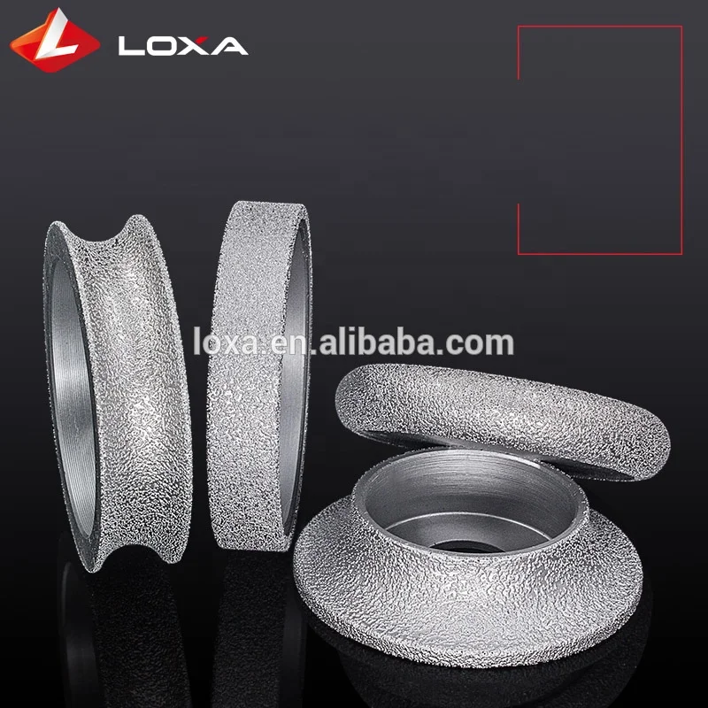 Vacuum Brazed Diamond Convex Grinding Wheel 74mmx30MM Diamond Disc Grinding On Marble, Granite