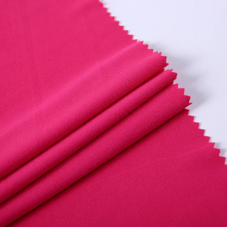 2021 fashion milk silk elastic polyester recycled brushed single jersey fabric for garment