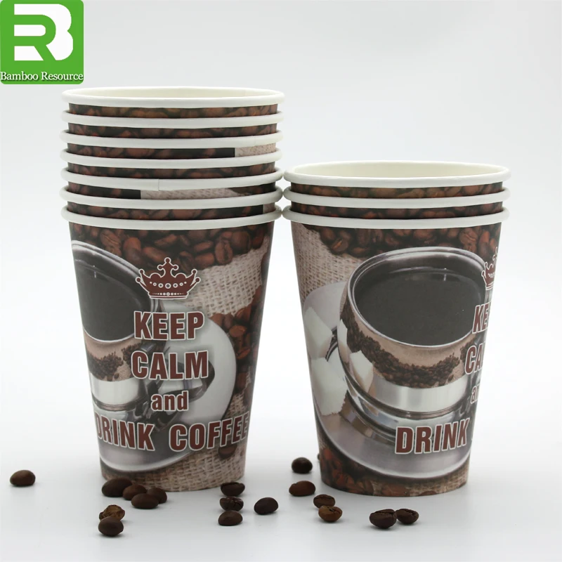 16 oz Disposable Coffee Cups_16oz Double Wall Custom Print Coffee Cups_Paper Coffee Cups for Hot Beverage