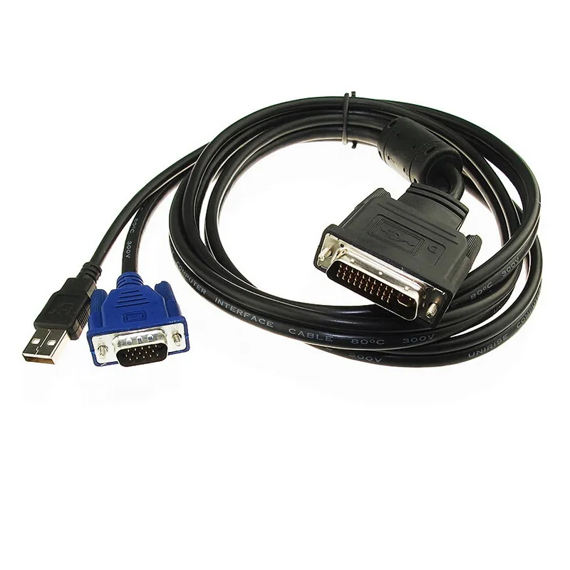 DVI M1 DA 30 5 to USB VGA Connection Cable for Projector