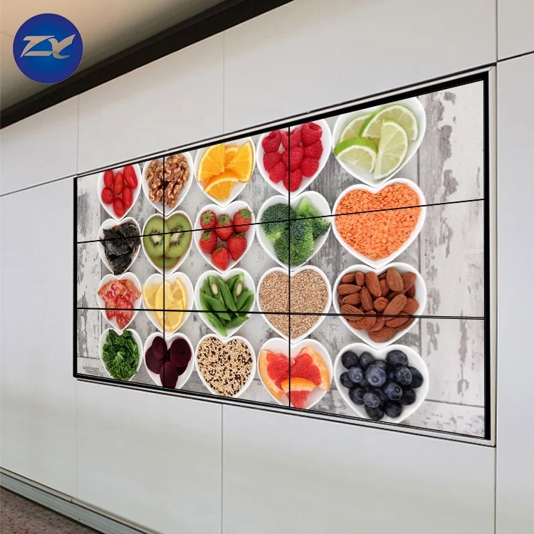 Controller Samsung Videowall 55 Inch 2x2 3x3 5x5 Advertisement Display Splicing Screen Advertising Players 8mm LCD Video Wall