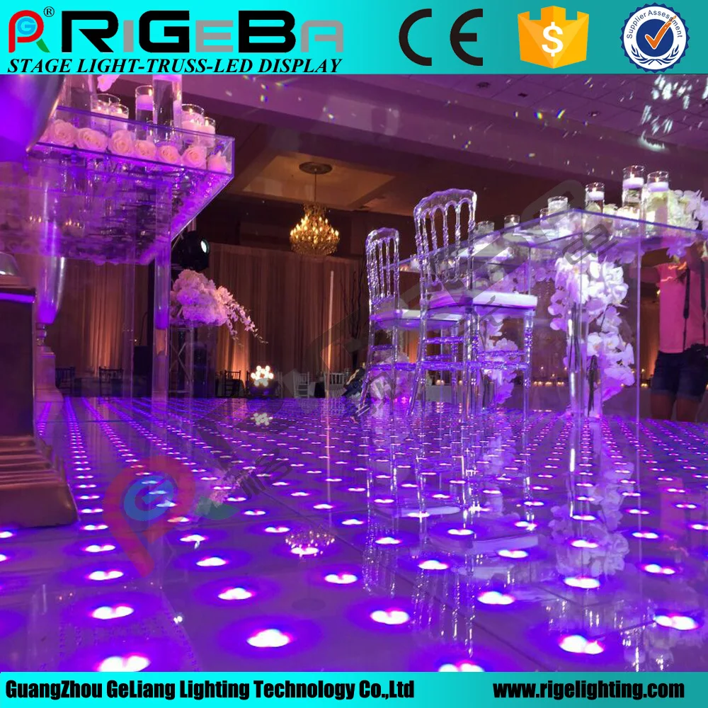 60CM*60CM led digital portable dance floor for wedding events