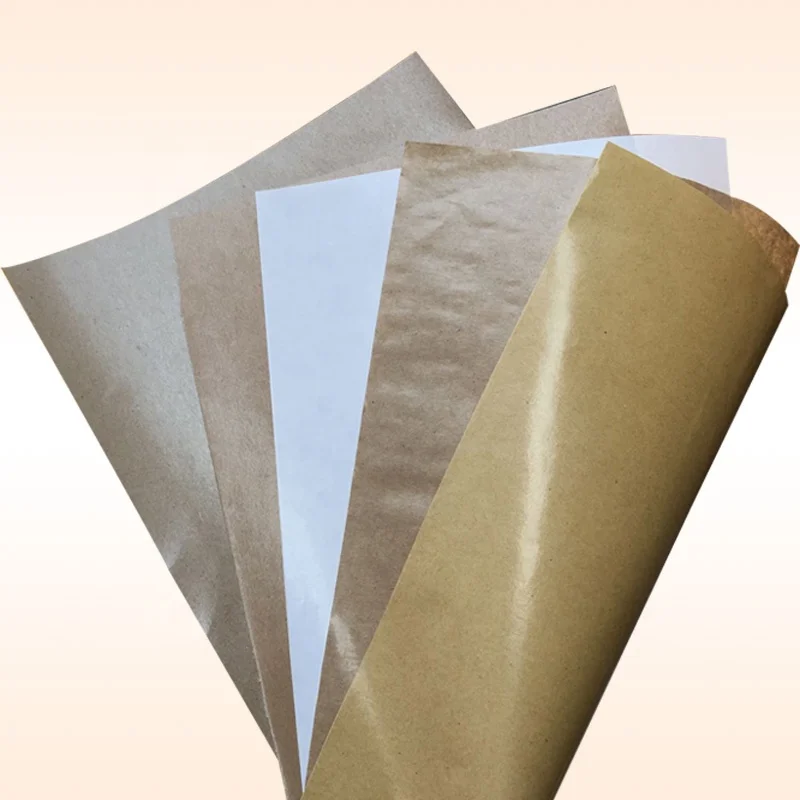 
Custom printed wrapping paper food grade single pe coated paper sheet for food packaging 